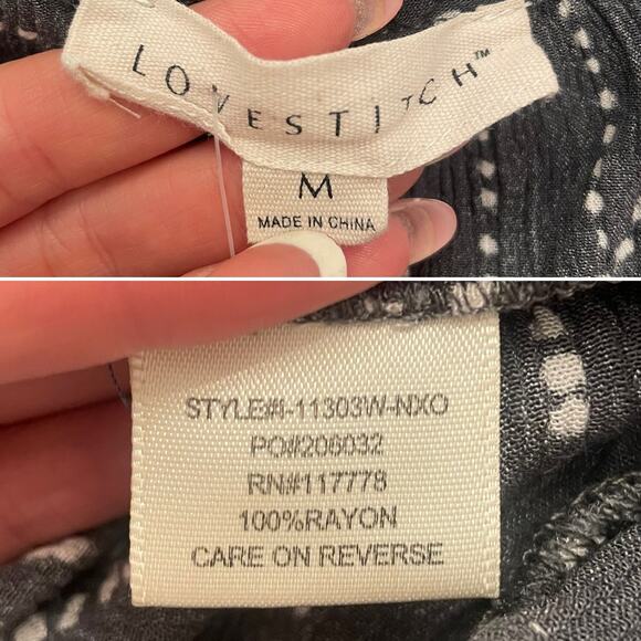 Love Stitch Womens Open Back Bohemian Strappy Tank Medium - Picture 6 of 9